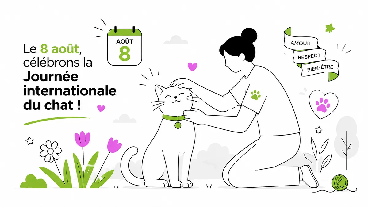 Le 8 août, célébrons la Journée internationale du chat !